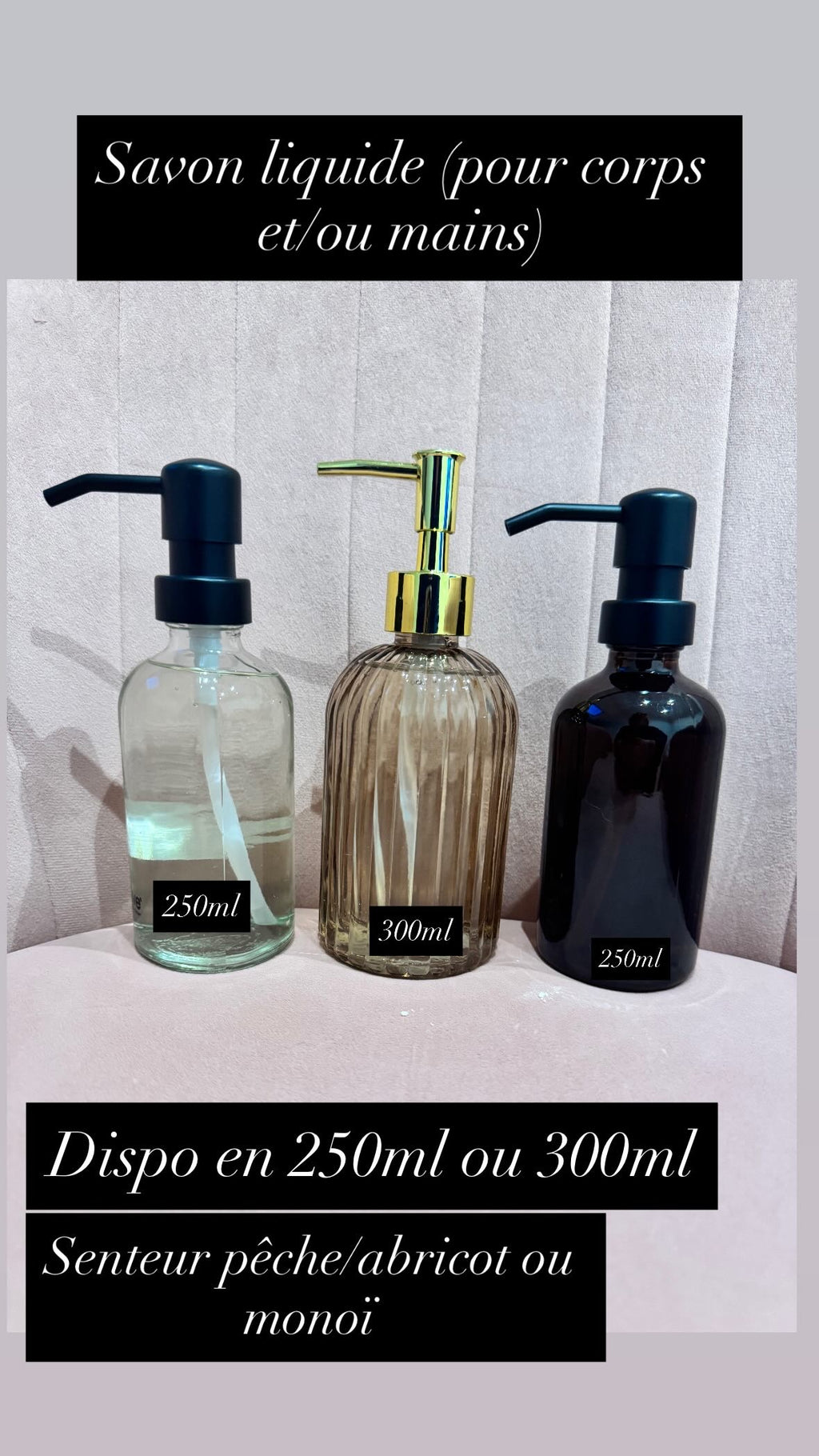 Savon liquide abricot pêche 300ml